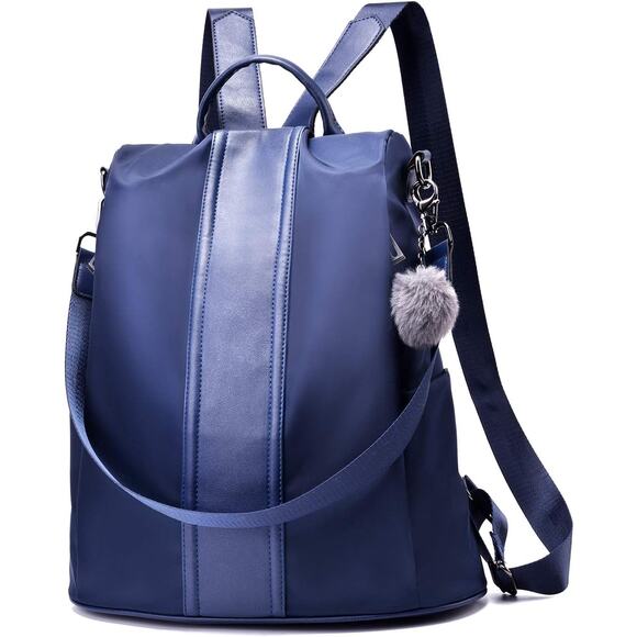 PINCNEL Handbags - Large Blue Anti-Theft Waterproof Backpack Purse – Convertible Design